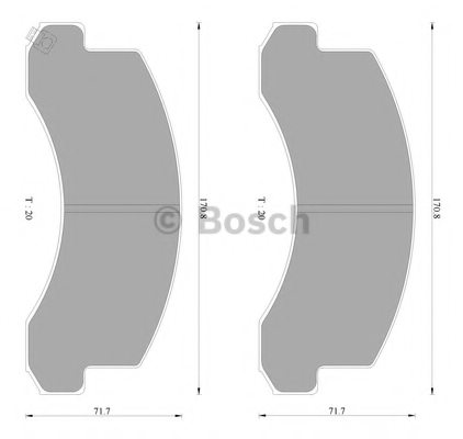 BOSCH 0 986 AB2 361 Brake Pad Set, disc brake